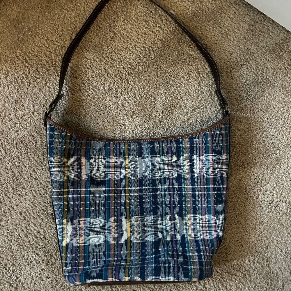 Stylish Blue Patterned Women's Bag